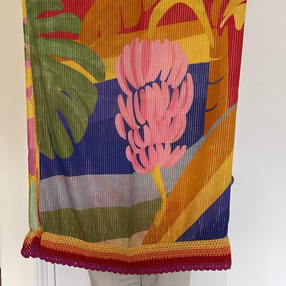 FARM RIO TROPICAL SUNSET SARONG NWOT - Picture 10 of 13